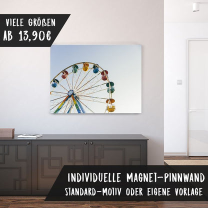 Bedruckte Magnetpinnwand Eisenfolie Whiteboard Magnetwand Motiv Riesenrad