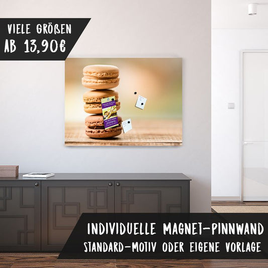 Bedruckte Magnetpinnwand Eisenfolie Whiteboard Magnetwand Motiv Macarons