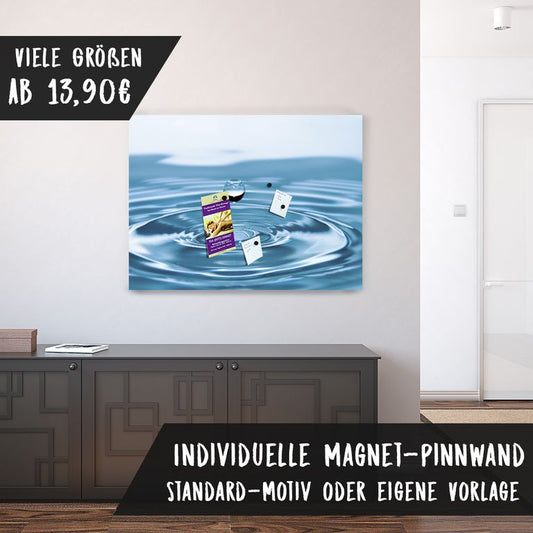 Bedruckte Magnetpinnwand Eisenfolie Whiteboard Magnetwand Motiv Drop of water