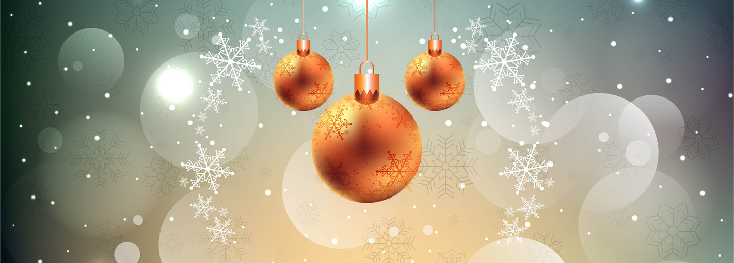 Flaches Druckmotiv Goldener Weihnachtszauber für Heizkörperverkleidung