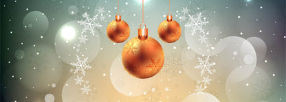 Flaches Druckmotiv Goldener Weihnachtszauber für Heizkörperverkleidung
