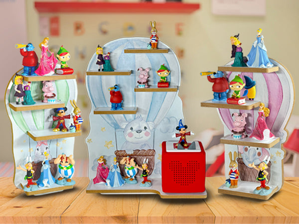 Smagnon Regal für die Toniebox und Tonie Figuren Motiv Ballon-Familie Kinderspielzeug (Ballon-Fahrt)