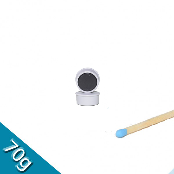 Memomagnet Ø 10 x 6,5 mm FERRIT - Grau - hält 70 g