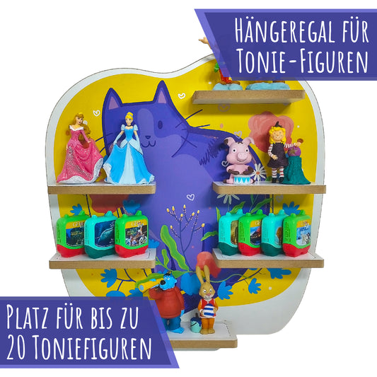 Smagnon Regal für die Toniebox und Tonie Figuren Motiv Katze Kinderspielzeug