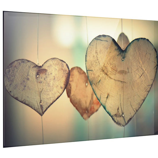 Bedrucktes Acrylglas als Magnetwand, Küchen-Hintergrund, Motiv Heart