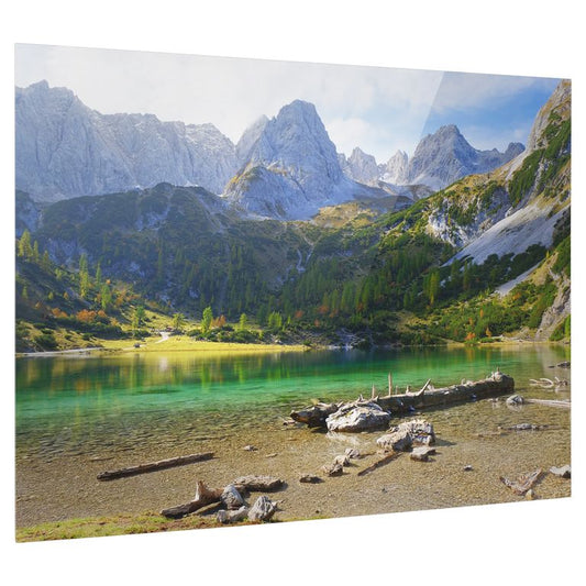 Bedrucktes Acrylglas als Magnetwand, Küchen-Hintergrund, Motiv Mountains