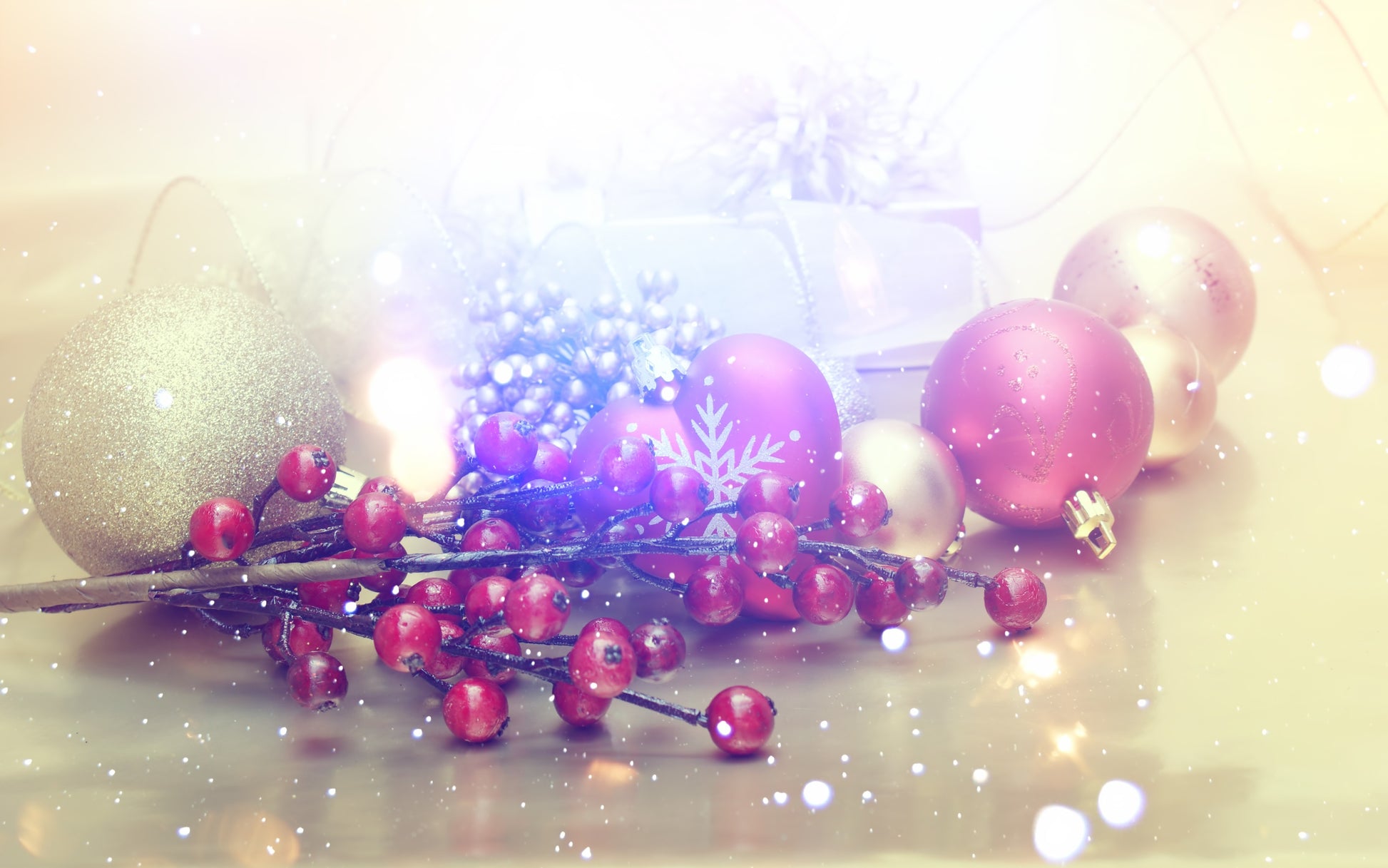 Flaches Druckmotiv Weihnachtsglanz für Heizkörperverkleidung
