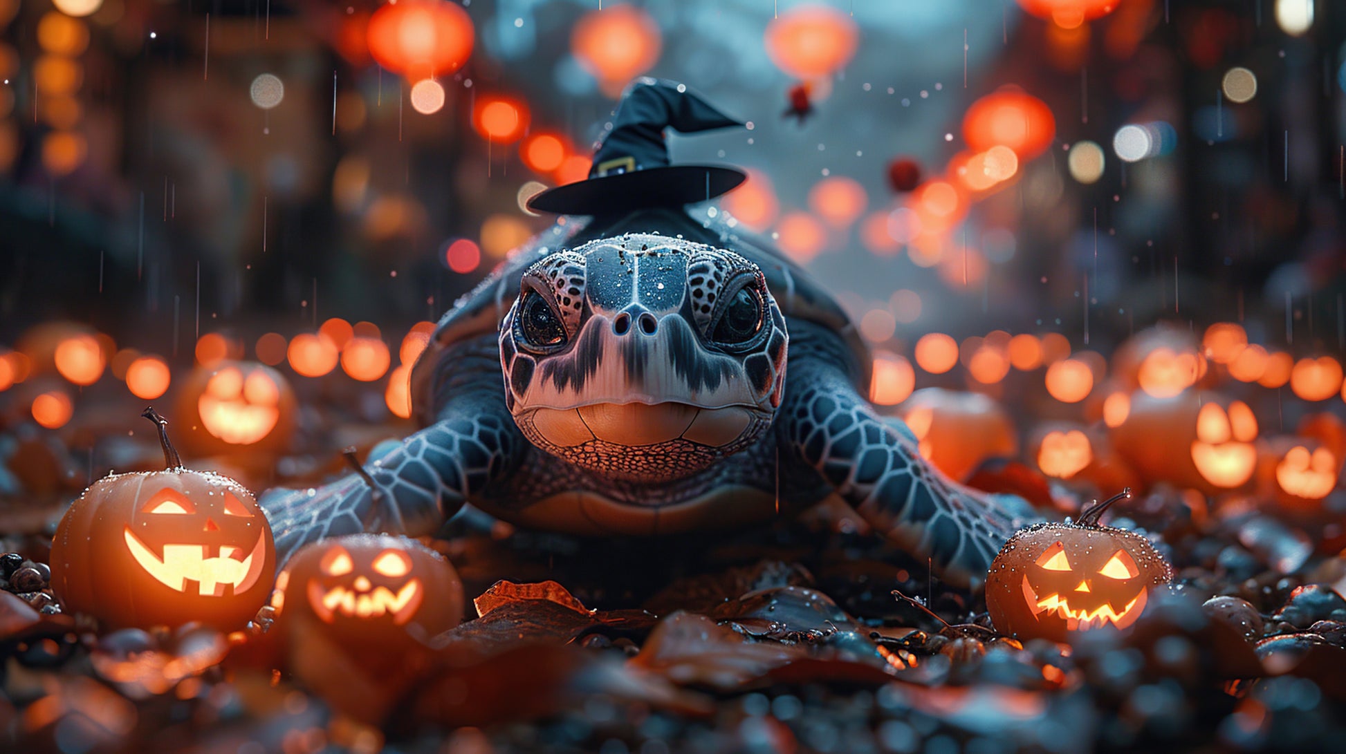 Flaches Druckmotiv Zauberschildkröte für Heizkörperverkleidung
