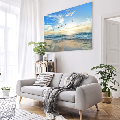 Bedrucktes Acrylglas als Magnetwand, Küchen-Hintergrund, Motiv Meer