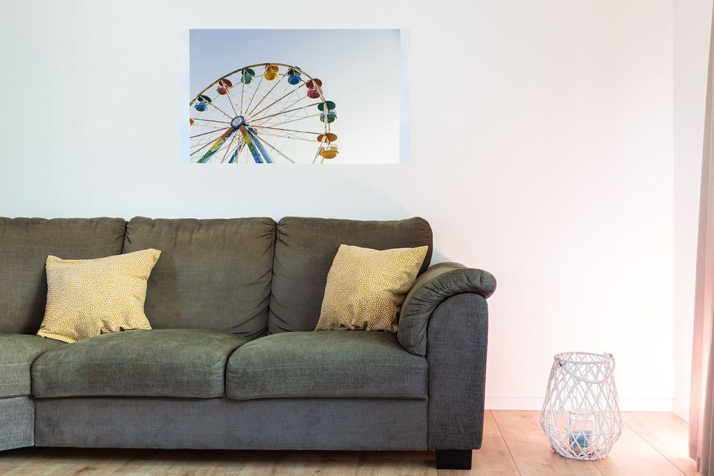Bedruckte Magnetpinnwand Eisenfolie Whiteboard Magnetwand Motiv Riesenrad