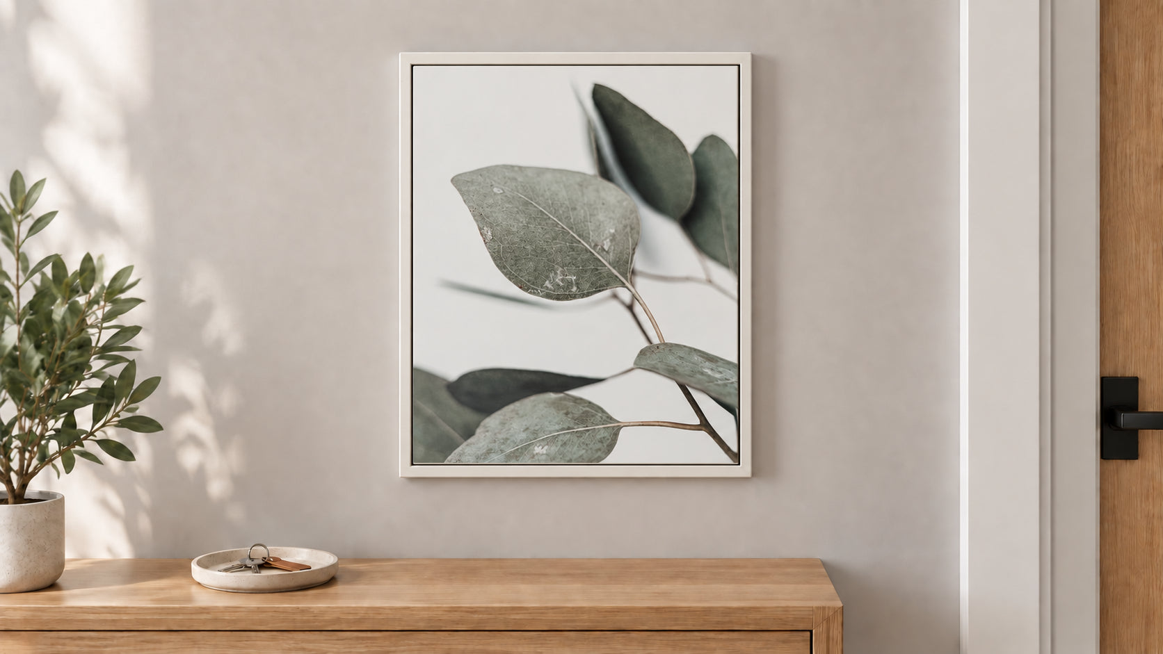 Nachher: Stromkasten mit Motiv Eukalyptus